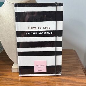 Kate Spade Black and White Striped Journal